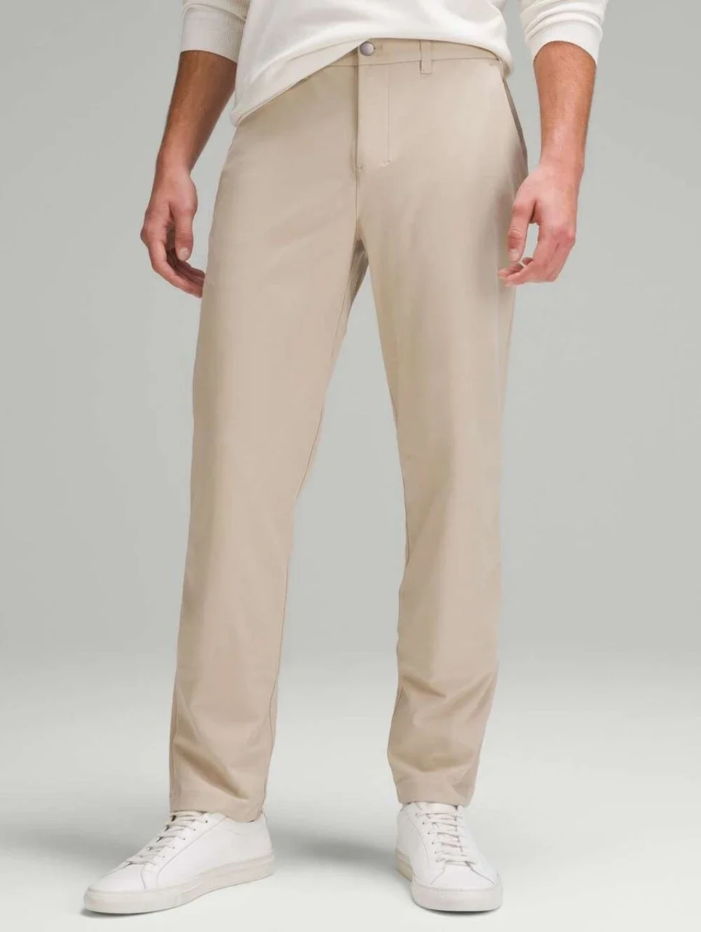 Lululemon ABC Classic Fit 28” Warpstreme Trench Khaki Trouser Size 34
